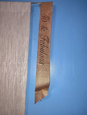 '30 & Fabulous' Sash- Rose Gold Glitter